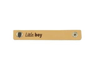 Leren Label Little Boy 10 x 1/5 cm kleur 001 naturel
