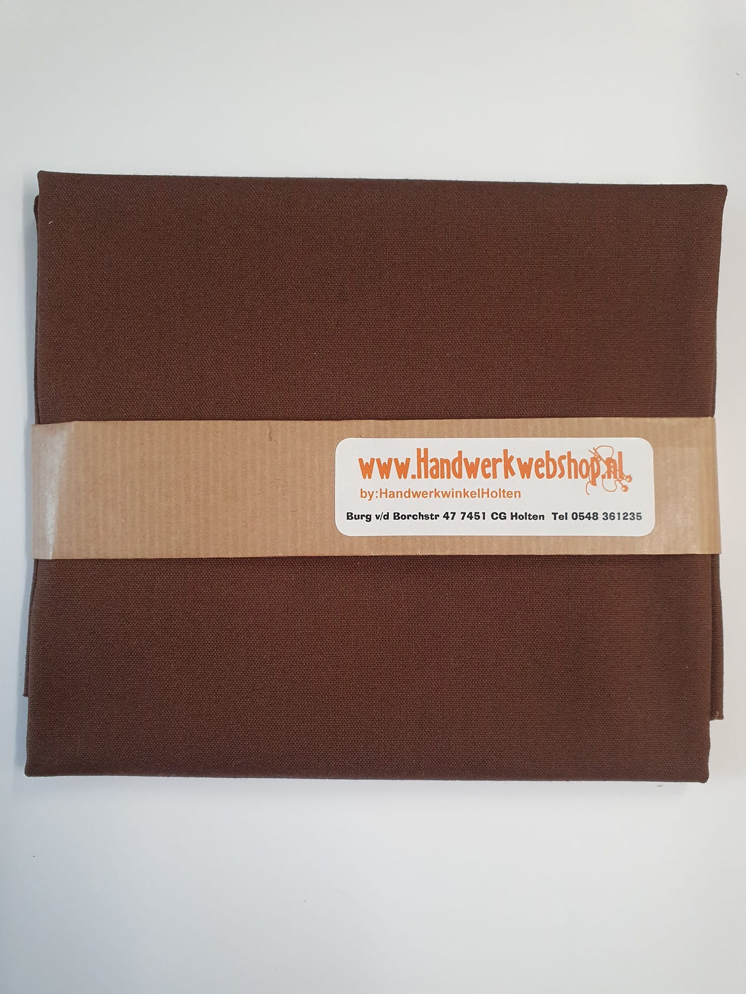Rinske Stevens quiltstof op maat 50x55 cm Colorworks Coffee Bean