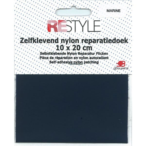 Restyle zelfklevend nylon reparatiedoek kleur 210 donker blauw