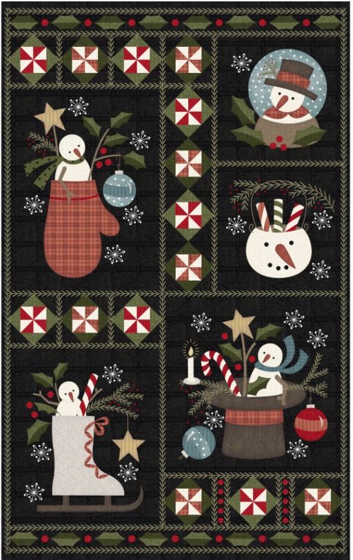 Quiltpakket RSD Panel Snowdays Flannel F9930-JK 70 x 105 cm