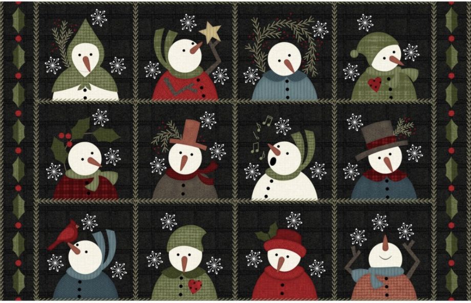 Quiltpakket RSD Panel Snowdays Flannel F9930-JK 70 x 105 cm