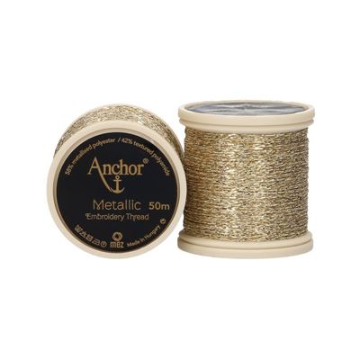 Anchor borduurgaren metallic 50 meter kleur 300 goud