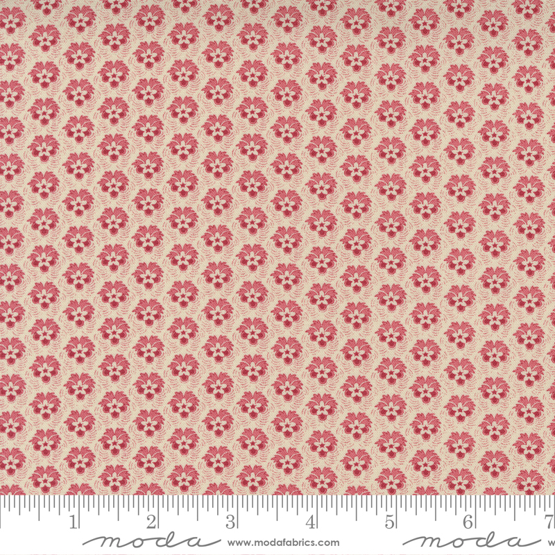 Quiltstof Moda La Vie Boheme Pearl French Red 13906 15