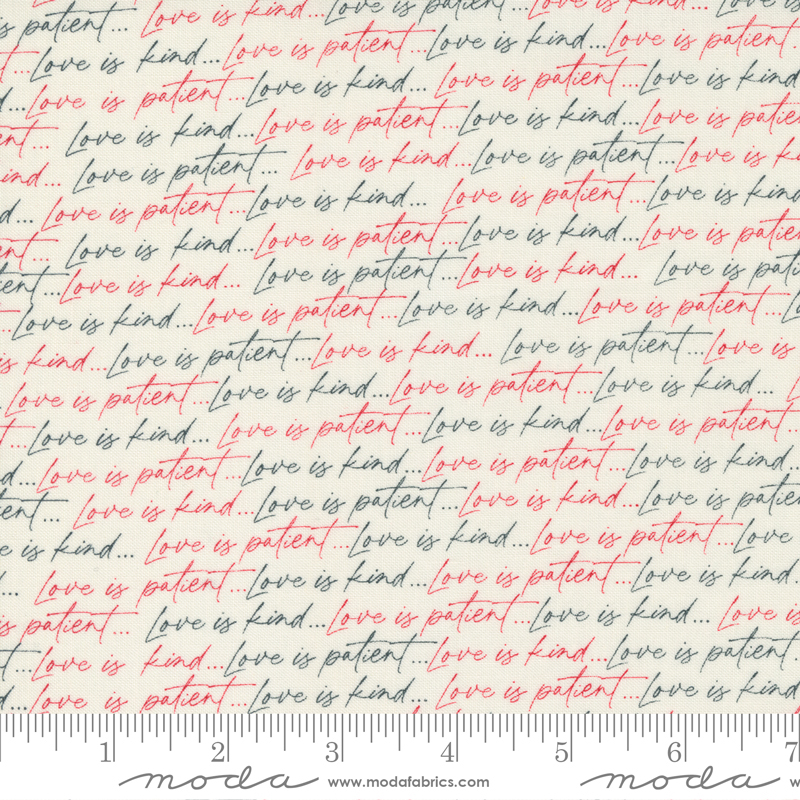 Flirt Love Is Patient Cream Mul 55571 21 Moda Manufacturer:Moda Manufacturer Item:55571 21 Description:100% Cotton Type:44"-45" Wide Designer / Author:Sweetwater Group Name:Flirt Origin:Made in Korea Color:Multi Theme:Seasonal