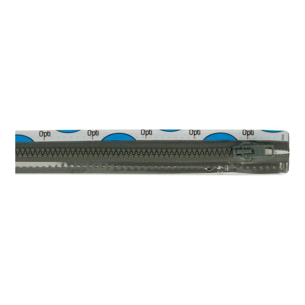 Rits P60 Deelbaar 50 cm nylon kleur Donker Grijs