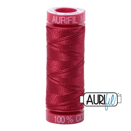 Aurifill Cotton Mako 12 kleur 1103 Burgundy 50 meter