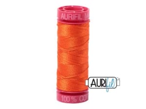 Aurifill Cotton Mako 12 kleur 1104 Neon Orange 50 meter