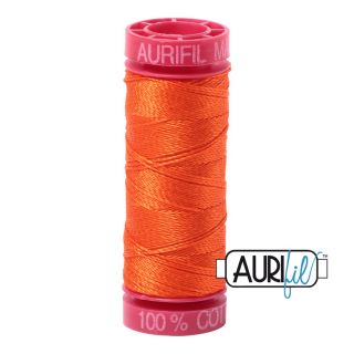 Aurifill Cotton Mako 12 kleur 1104 Neon Orange 50 meter