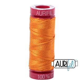 Aurifill Cotton Mako 12 kleur 1133 Bright Orange 50 meter