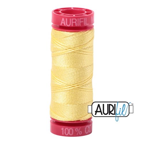 Aurifill Cotton Mako 12 kleur 2115 Lemon 50 meter