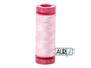 Aurifill Cotton Mako 12 kleur 2410 Pale Pink 50 meter