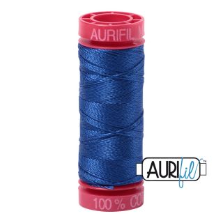 Aurifil Cotton Mako 12 kleur 2735 Medium Blue 50 meter