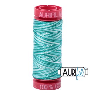 Aurifil Cotton Mako 12 kleur 4654 Turquoise Foam 50 meter