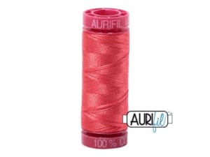 Aurifill Cotton Mako 12 kleur 5002 Medium Red 50 meter