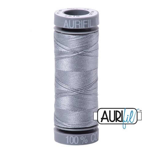 Aurifil Cotton Mako 28 kleur 2610 Light Blue Grey 100 meter