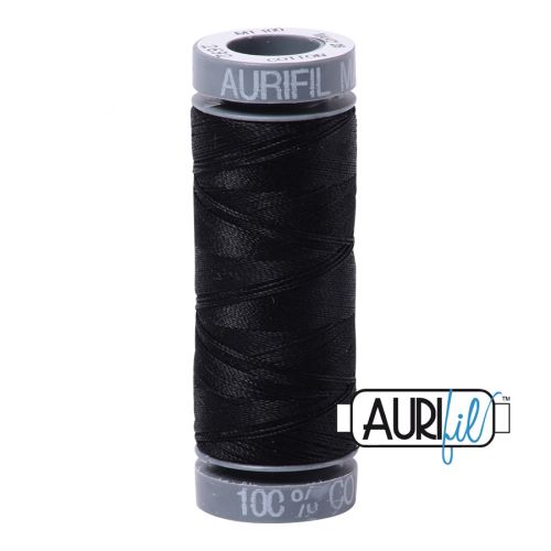 Aurifil Cotton Mako 28 kleur 2692 Black 100 meter