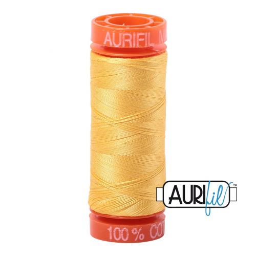 Aurifil Cotton Mako 50 kleur 1135 Yellow 200 meter