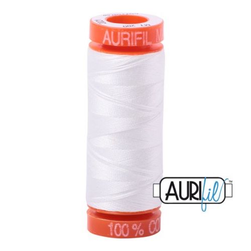 Aurifil Cotton Mako 50 kleur 2021 Natural White 200 meter