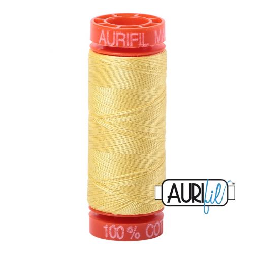 Aurifil Cotton Mako 50 kleur 2115 Yellow 200 meter