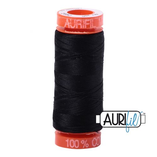 Aurifil Cotton Mako 50 kleur 2692 Black 200 meter