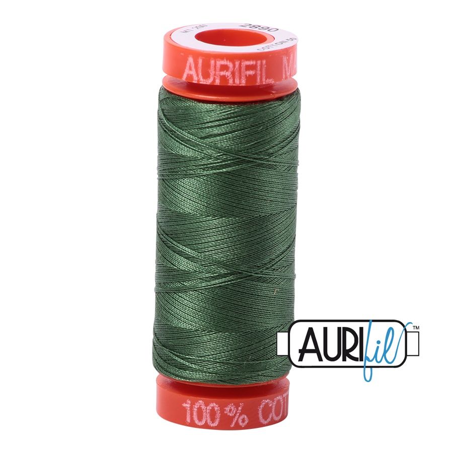Aurifil Cotton Mako 50 kleur 2890 Green 200 meter