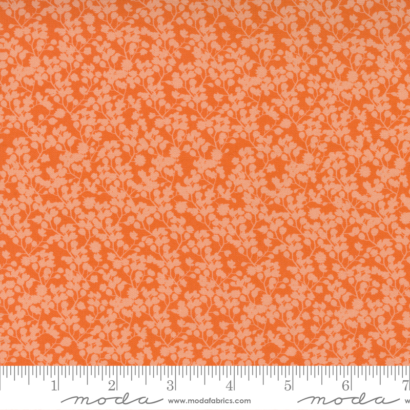 Quiltstof Moda Paisley Rose kleur Clementine 11886-18