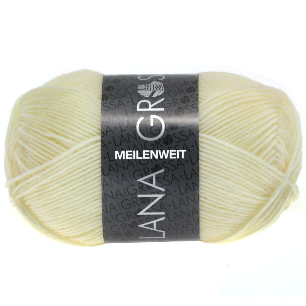 Lana Grossa Meilenweit 50 gram kleur Rohweis 1113