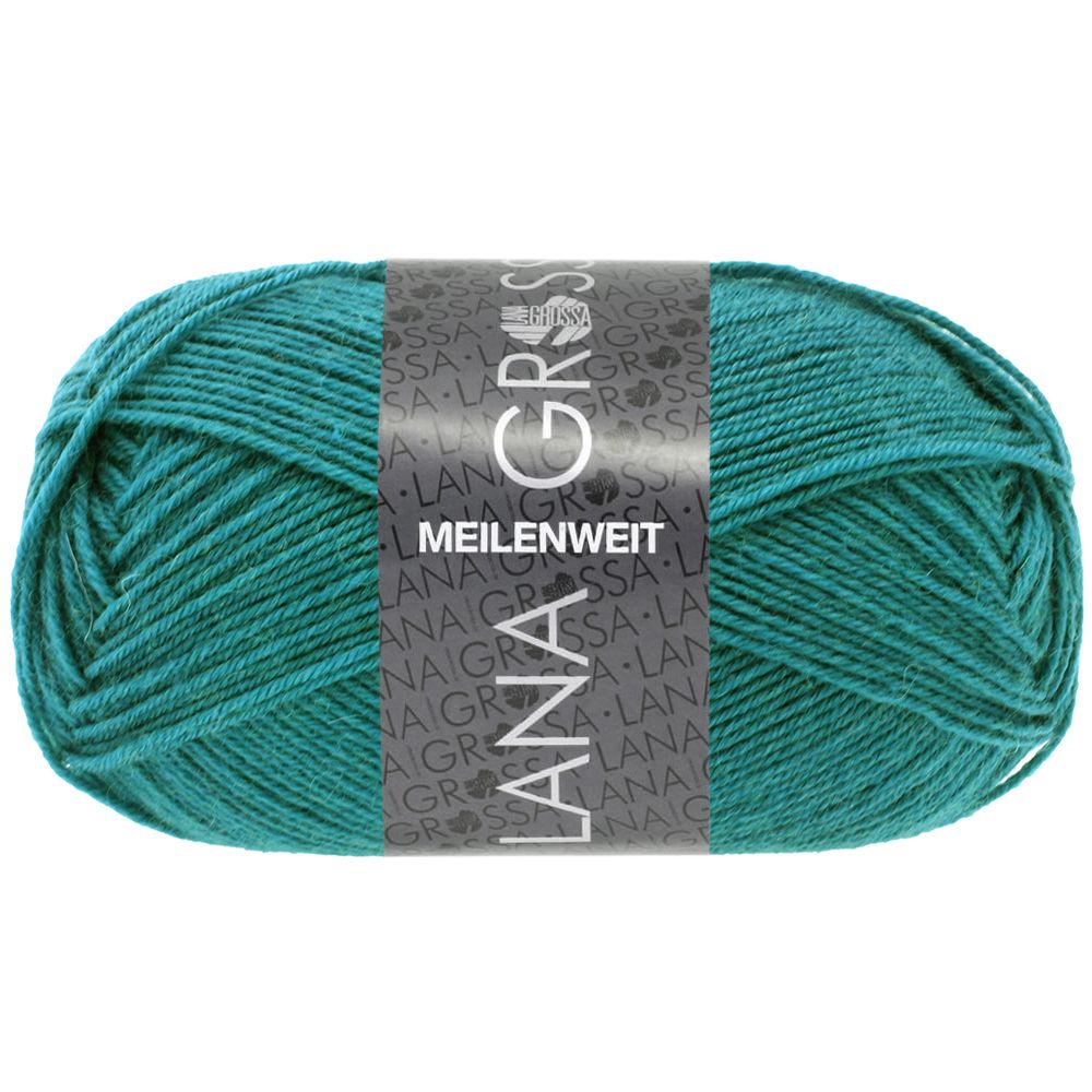 Lana Grossa Meilenweit 50 gram kleur Petrol 1400
