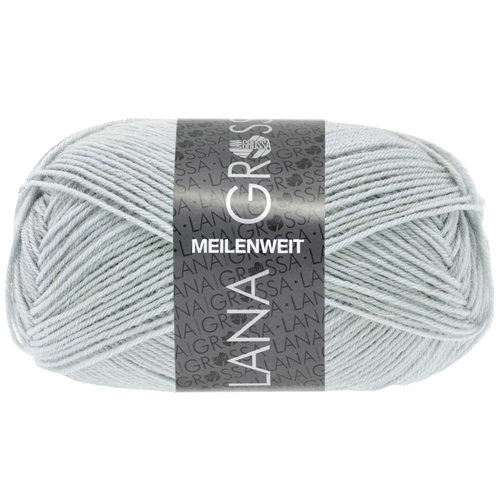 Lana Grossa Meilenweit 50 gram kleur Silbergrau 1402