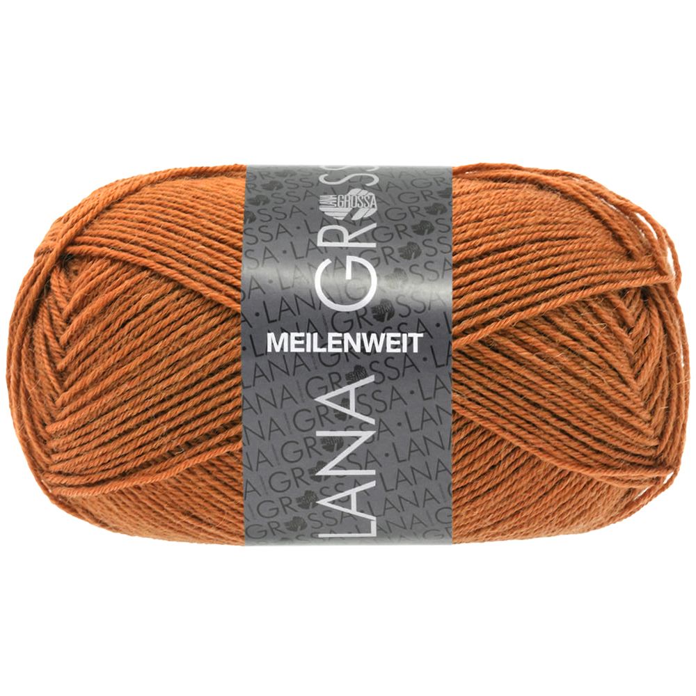 Lana Grossa Meilenweit 50 gram kleur Rost 1406