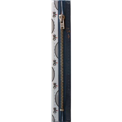 Rits Opti A M40 niet deelbaar metaal 22 cm kleur 0027*