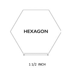 Hexagon 1 1/2 inch 100 stuks