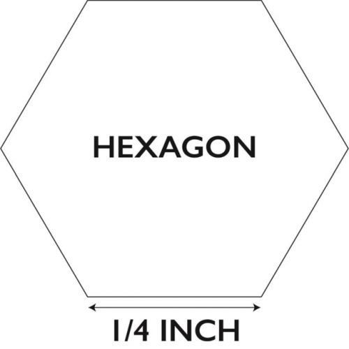 Hexagon 1/4 inch 100 stuks