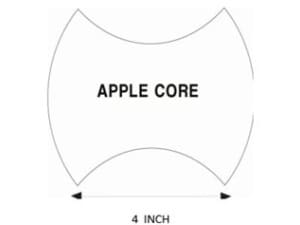 Apple Core 4 inch 100 stuks