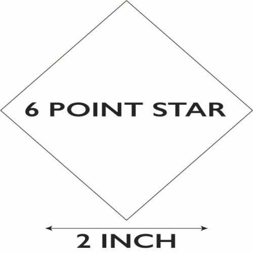 6 Point Star 2 inch 100 stuks