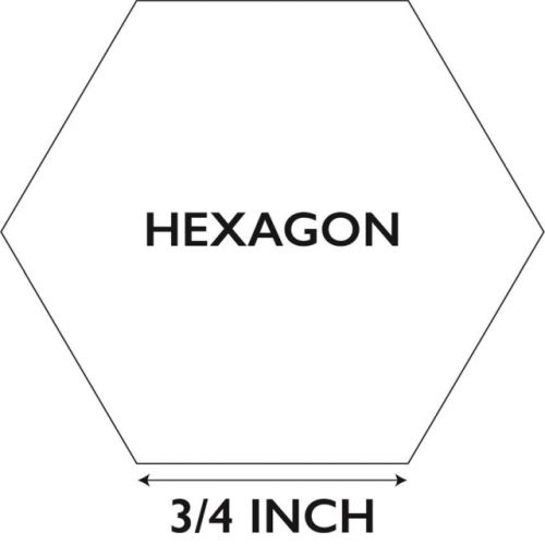 Hexagon 3/4 inch 100 stuks