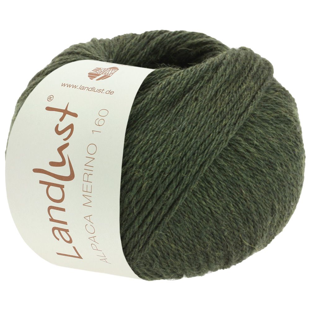 Lana Grossa Landlust Alpaca Merino 160 kleur 423 Moosgrün