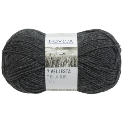 Novita 7 Veljestä 7 Brothers kleur 44 Graphite