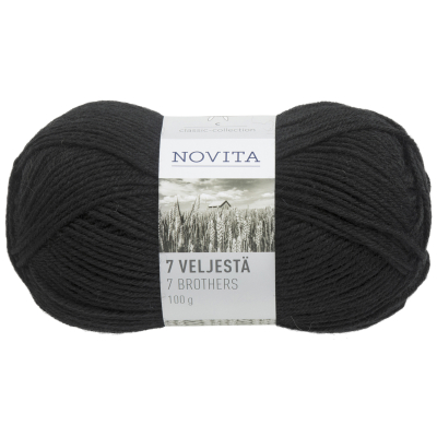 Novita 7 Veljestä 7 Brothers kleur 99 Black