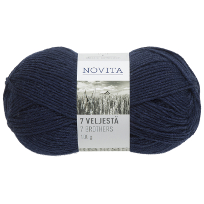 Novita 7 Veljestä 7 Brothers kleur 170 Navy