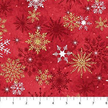 Quiltstof 110 cm breed Northcott Stonehenge Christmas Joy NC-24774M-26