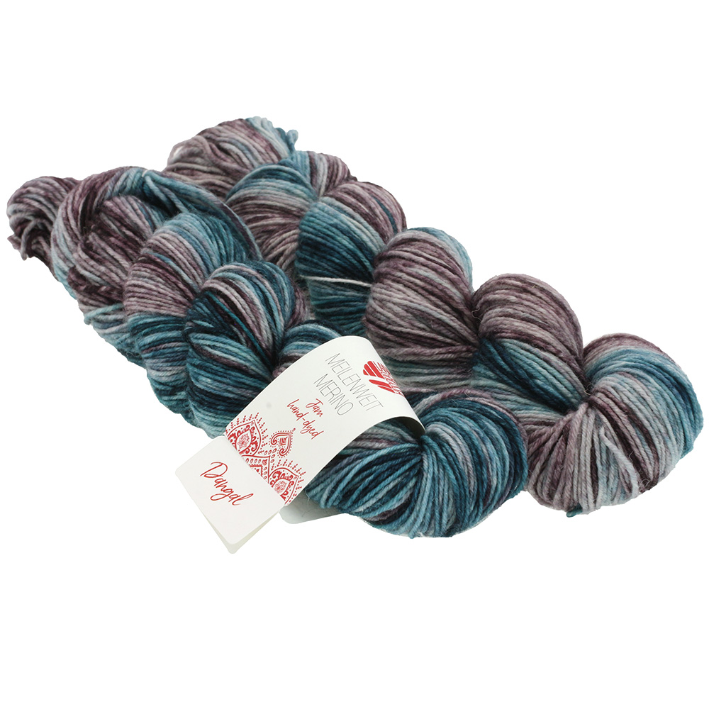 Lana Grossa Meilenweit Merino hand-dyed Jam 2x 50 gram kleur 1007 Dangal