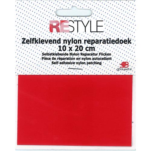 Restyle zelfklevend nylon reparatiedoek kleur 722 rood