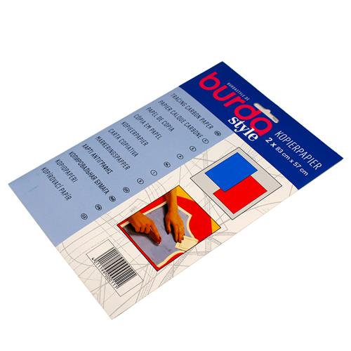 Burda style kopieerpapier voor op textiel blauw/rood