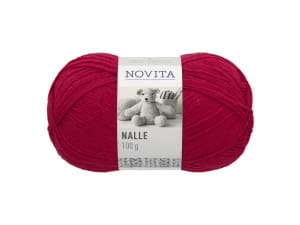Novita Nalle kleur 523 Lingonberry breigaren en haakgaren
