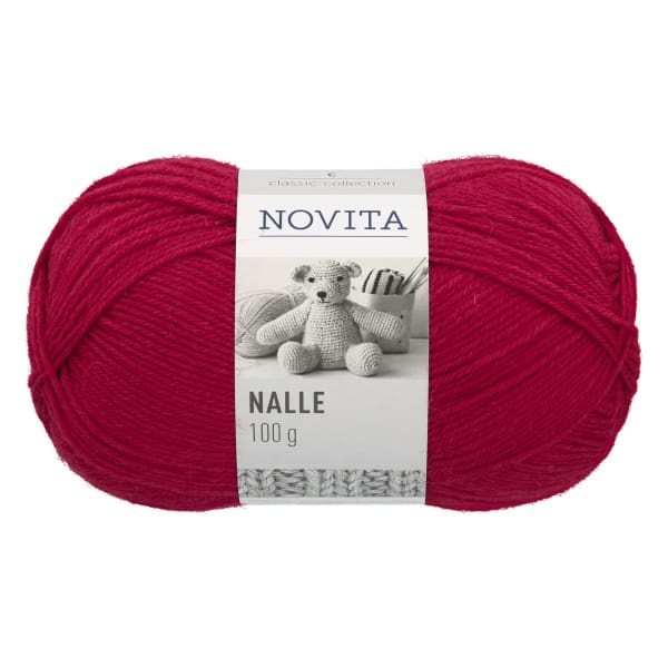 Novita Nalle kleur 523 Lingonberry breigaren en haakgaren