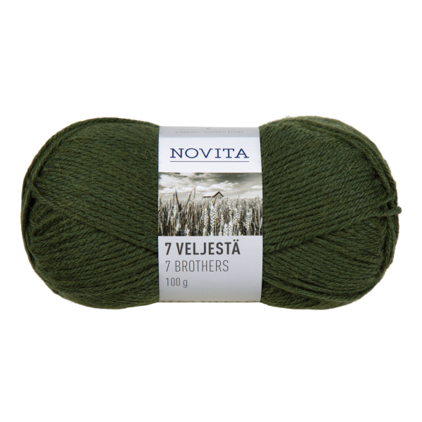 Novita 7 Veljestä 7 Brothers kleur 391 spruce forest