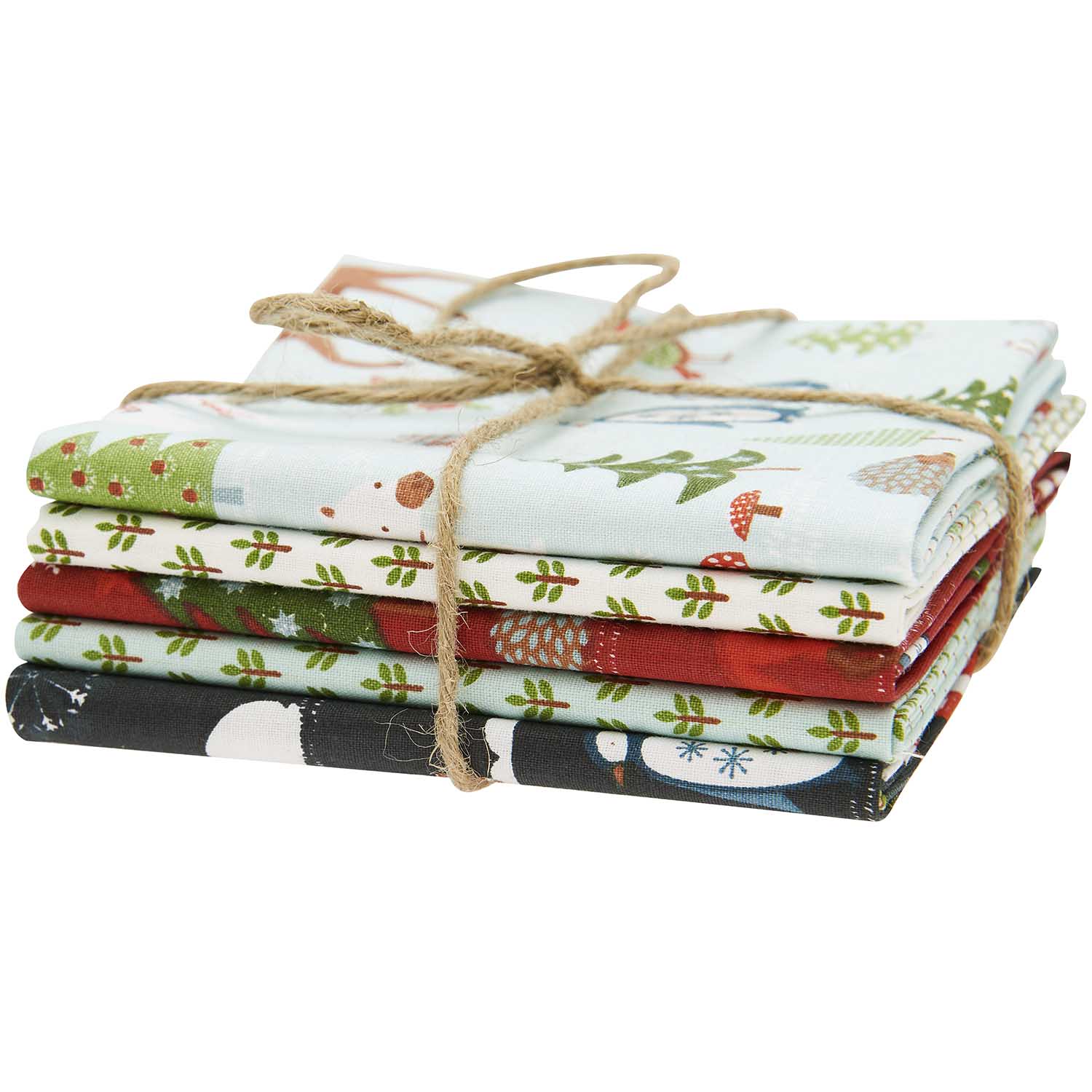 Rico Fat Quarters Coming Home for Christmas 4 x 50 x 70 cm