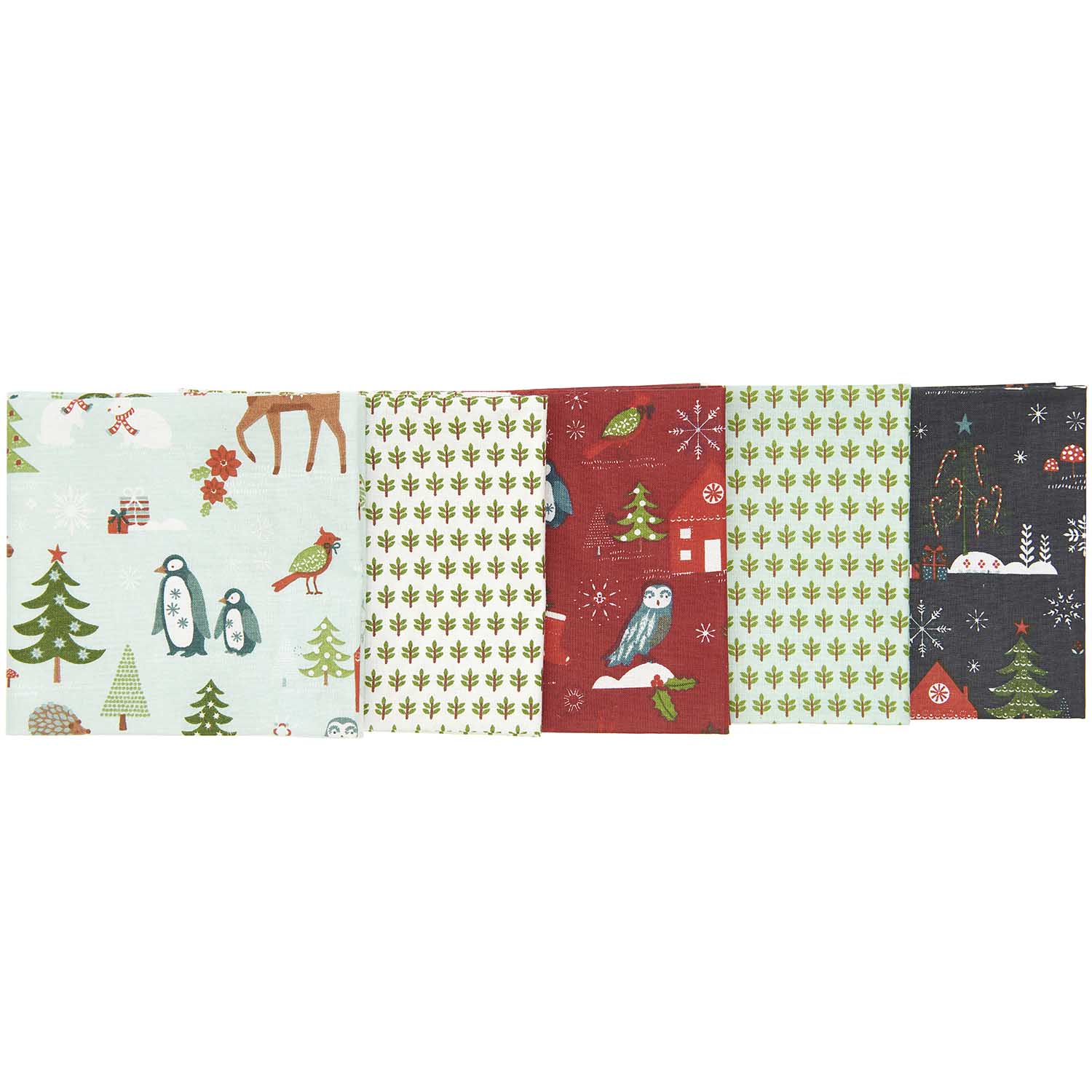 Rico Fat Quarters Coming Home for Christmas 4 x 50 x 70 cm