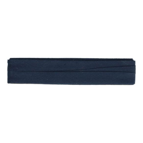 Oaki Doki Biasband Katoen 5 meter 20MM kleur 211 Donker Blauw